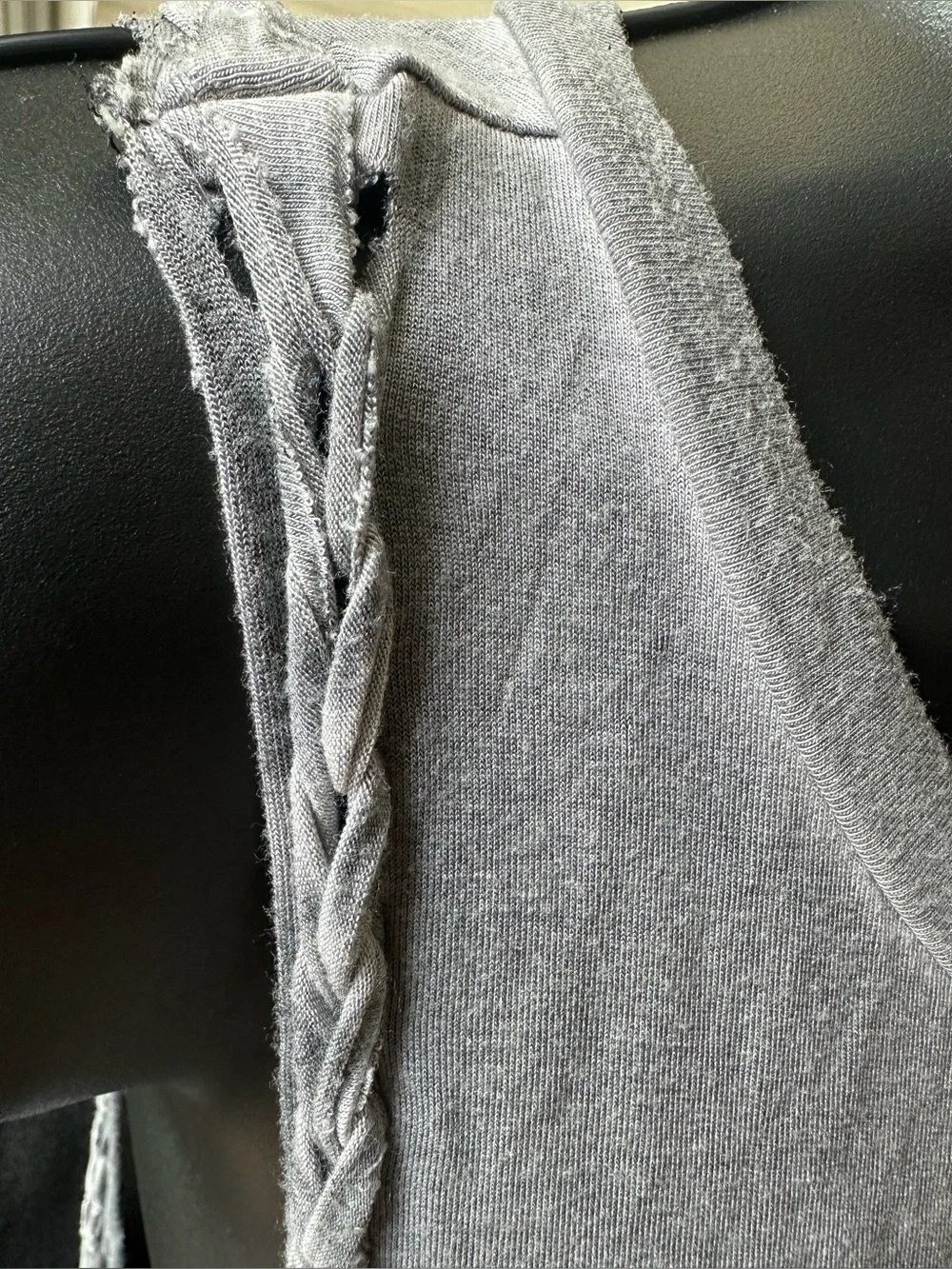 Soft & Sexy by American Eagle • gray • braided drape tank top • small